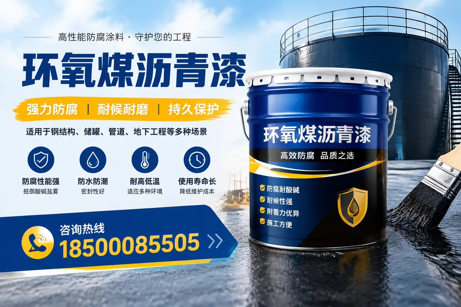 环氧煤沥青漆在工业中的应用，宁波企业的选择